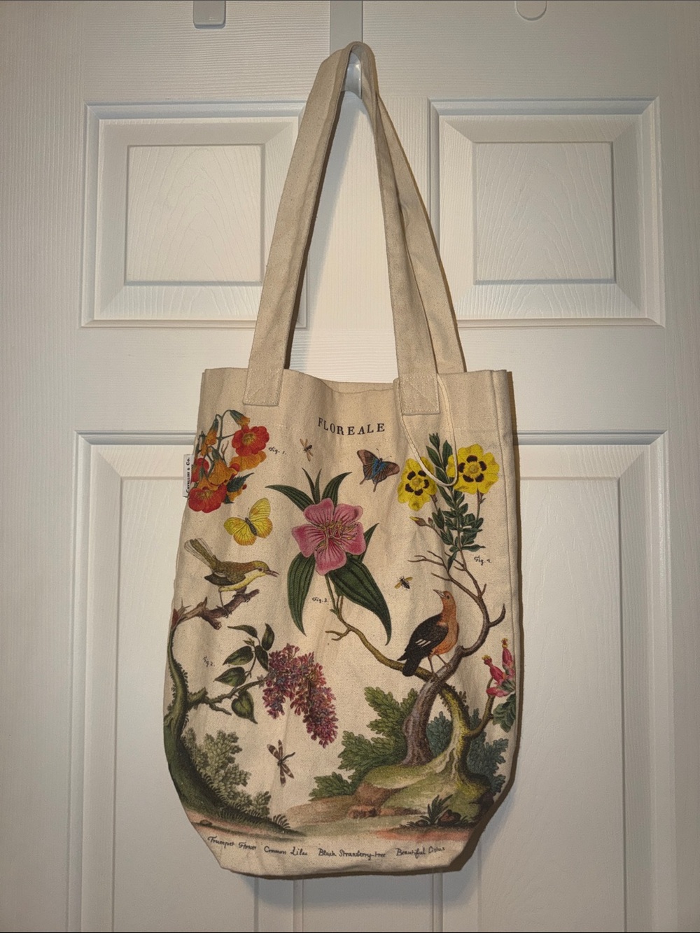 Cavallini & Co. Floreale Canvas Tote Bag